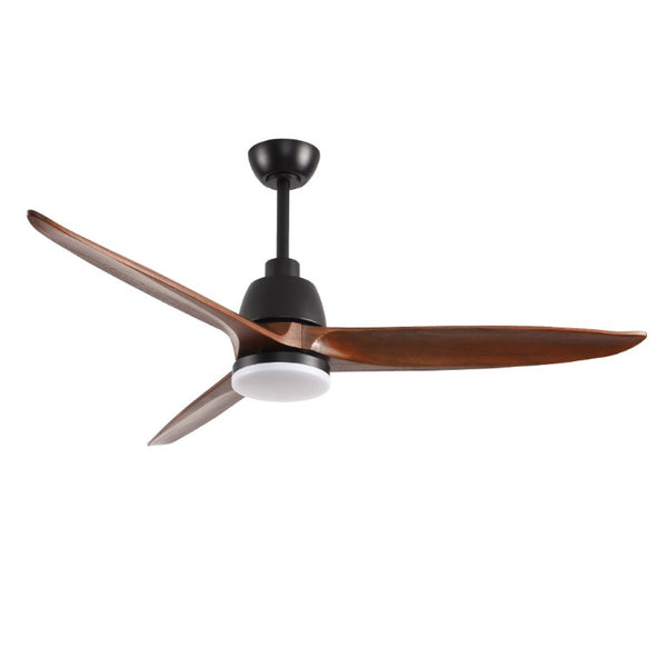 English Elm Hot 52 Inch Sycamore Wood Blade Ceiling Fan with Dimmable LED and Reversible DC Motor W2991P338633