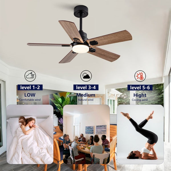 English Elm Smart 42 Inch Indoor Outdoor Ceiling Fan Dimmable LED Dual Finish Reversible Blades DC W2991P397414