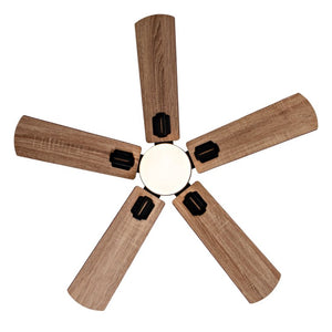 English Elm Smart 42 Inch Indoor Outdoor Ceiling Fan Dimmable LED Dual Finish Reversible Blades DC W2991P397414