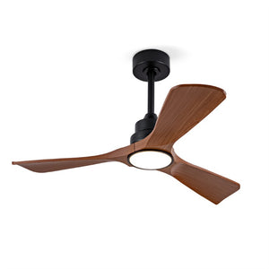 English Elm Hot 42 Inch Matte Black Ceiling Fan Dimmable LED DC Motor Remote Six Speed W2991P406906
