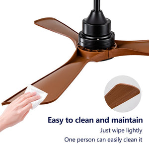 English Elm Hot 42 Inch Matte Black Ceiling Fan Dimmable LED DC Motor Remote Six Speed W2991P406906