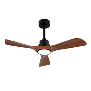 English Elm Hot 42 Inch Matte Black Ceiling Fan Dimmable LED DC Motor Remote Six Speed W2991P406906