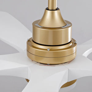 English Elm Hot 52 Inch Sycamore Blade Ceiling Fan with Dimmable LED and Quiet DC Motor W2991P406909