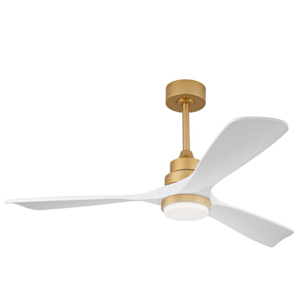 English Elm Hot 52 Inch Sycamore Wood Blade Ceiling Fan with Dimmable LED and DC Reversible Motor W2991P406948