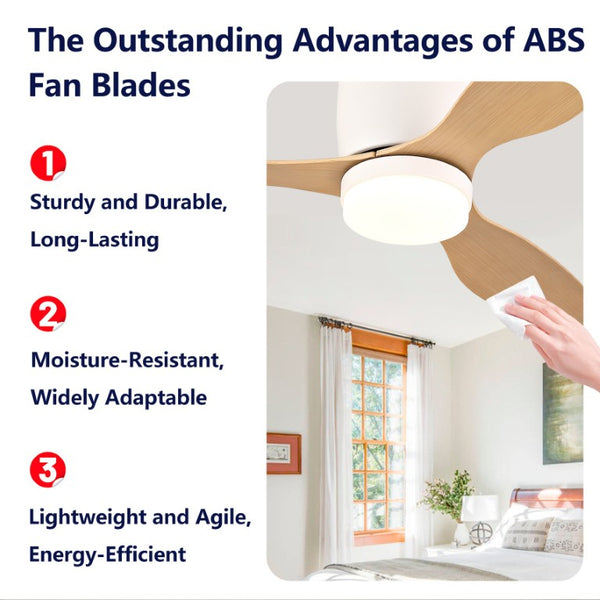 English Elm 42-Inch Flush Mount Ceiling Fan with Light Remote Reversible DC Motor Low Profile W2991P406953