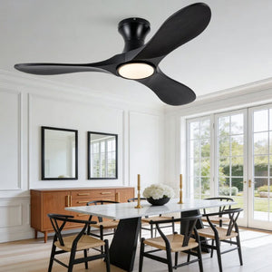 English Elm 42-Inch Sycamore Wood Blade Flush Mount Ceiling Fan with DC Motor and Smart Remote W2991P521189