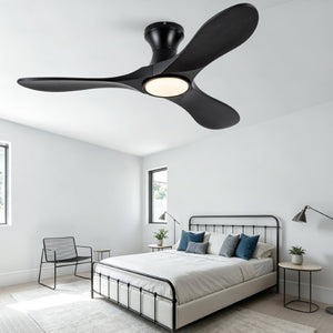English Elm 42-Inch Sycamore Wood Blade Flush Mount Ceiling Fan with DC Motor and Smart Remote W2991P521189