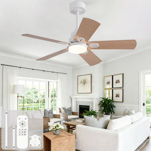 English Elm 42-Inch Propeller Plywood Blade Ceiling Fan with LED Light Kit and 6 Speed Memory W2991P531373