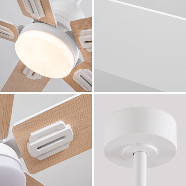 English Elm 42-Inch Propeller Plywood Blade Ceiling Fan with LED Light Kit and 6 Speed Memory W2991P531373