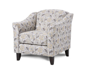 Fusion Vandy Dayflower Haze Accent Chair - Stylish Multi-color Design With Reversible Loose Cushion Comfort Multi Ws,100% Polyester 452 Dayflower Haze Accent Chair