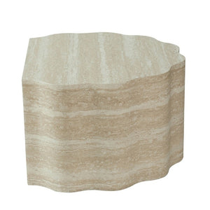 English Elm Round Nesting Coffee Table Set of 2 Warm Beige MDF Wood Modern Living Room Accent W3040P510477