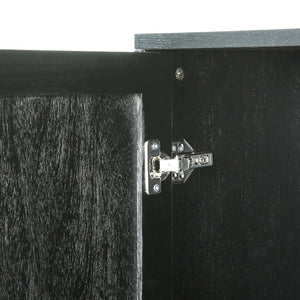 English Elm 60 Inch Tall Accent Cabinet Honeycomb Mosaic Doors Ash Wood Finish Pinewood Legs W3040P529833