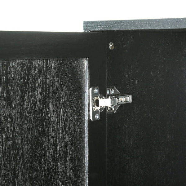 English Elm 60 Inch Tall Accent Cabinet Honeycomb Mosaic Doors Ash Wood Finish Pinewood Legs W3040P529833
