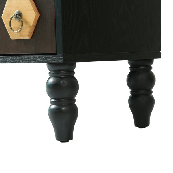 English Elm 60 Inch Tall Accent Cabinet Honeycomb Mosaic Doors Ash Wood Finish Pinewood Legs W3040P529833