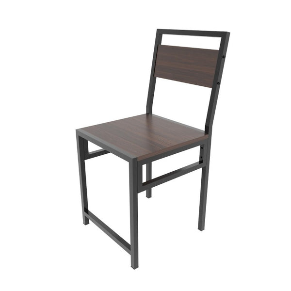 English Elm Industrial Two Person Dining Set with Wine Rack Storage for Small Space Kitchens W3064P529681