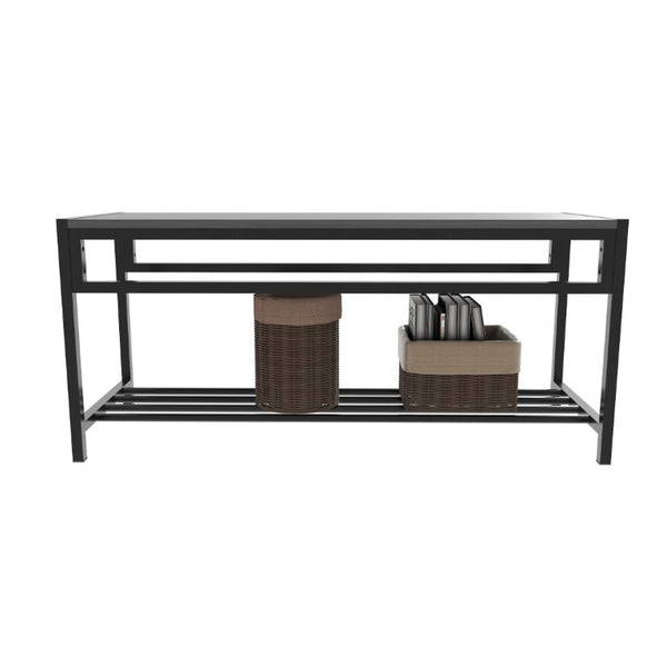 English Elm 5 Piece Industrial Dining Set with Wine Rack Bench and Ladder Back Chairs for Small Spaces W3064P530180