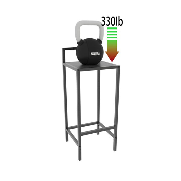 English Elm 3 Piece Industrial Counter Height Pub Set with Backless Stools and Built-In Wine Rack W3064P536655