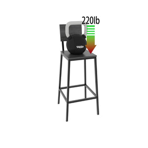 English Elm 3 Piece Industrial Pub Set with Engineered Wood Top Stools and Storage Shelf W3064P552414