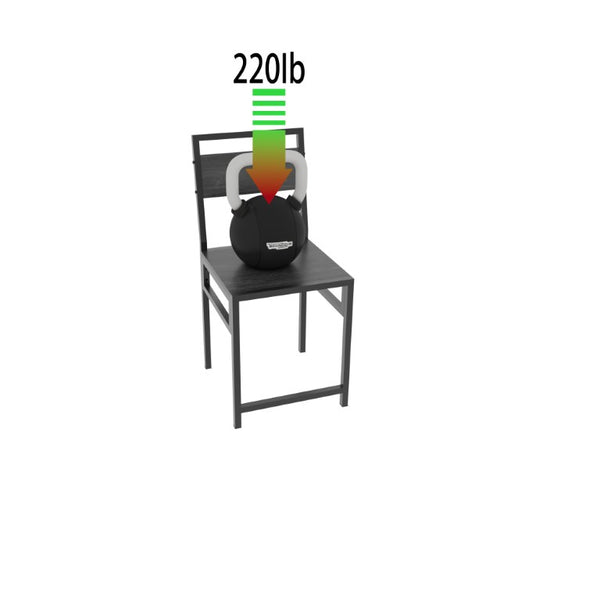 English Elm 4 Piece Extendable Dining Set with Wood Grain Top Metal Frame Modern Apartment Kitchen W3064S00010