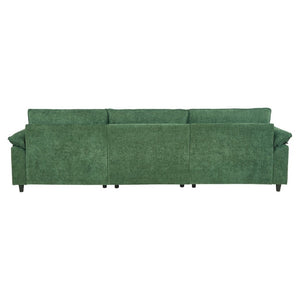 English Elm 2127-Gn-Middle,middle Upholstered Sofa with Hidden Under Seat Storage and Padded Armrests W308P202298