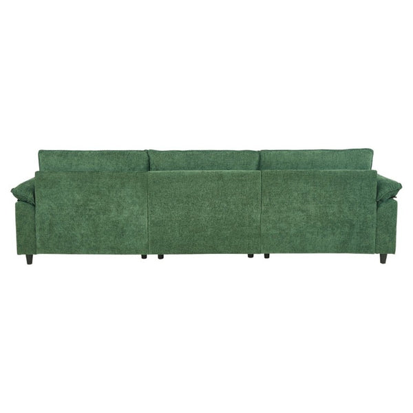English Elm 2127-Gn-Middle,middle Upholstered Sofa with Hidden Under Seat Storage and Padded Armrests W308P202298