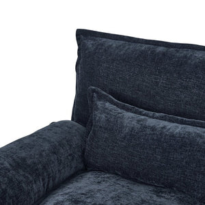 English Elm 2179 Chenille Upholstered Double Lounge Sofa with Solid Wood Legs for Living Rooms W308S00213