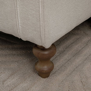 English Elm 65.75 Inch Upholstered Storage Bench Rolled Arms Rubberwood Legs Entryway Bedroom Seat Beige W3098P470268