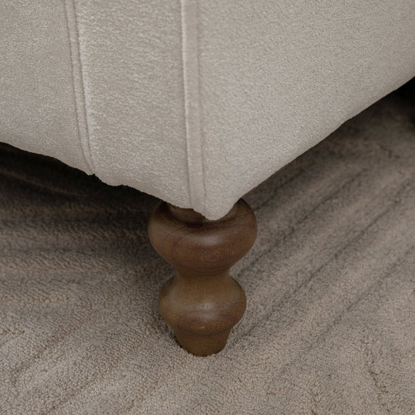 English Elm 65.75 Inch Upholstered Storage Bench Rolled Arms Rubberwood Legs Entryway Bedroom Seat Beige W3098P470268