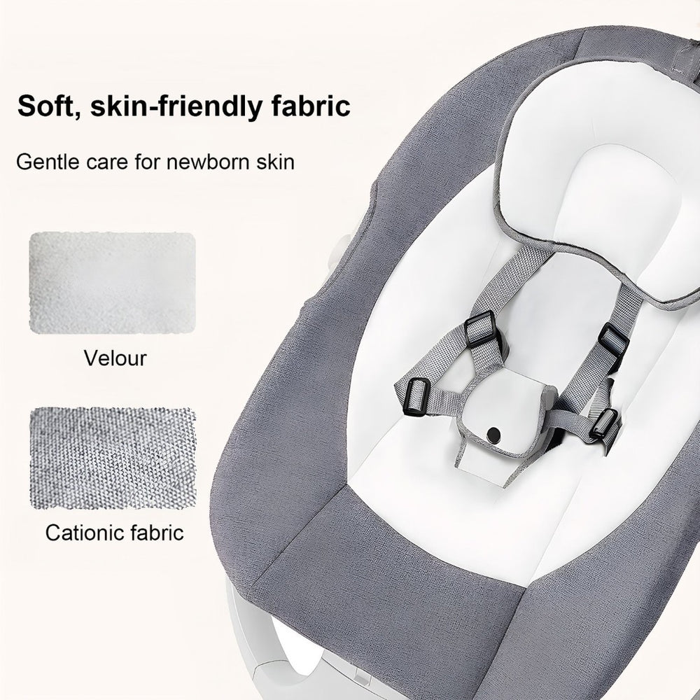 English Elm Baby Electric Swing with Bluetooth Speaker Remote 5 Speeds Soothing Nursery Rocker W3101P481716