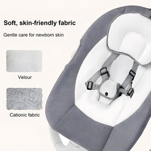 English Elm Baby Electric Swing with Bluetooth Speaker Remote 5 Speeds Soothing Nursery Rocker W3101P481716