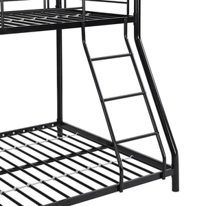 English Elm Metal Bunk Bed with Powder-coated Steel Frame for Kids or Guest Rooms Industrial W311P503138