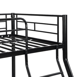 English Elm Metal Bunk Bed with Powder-coated Steel Frame for Kids or Guest Rooms Industrial W311P503138