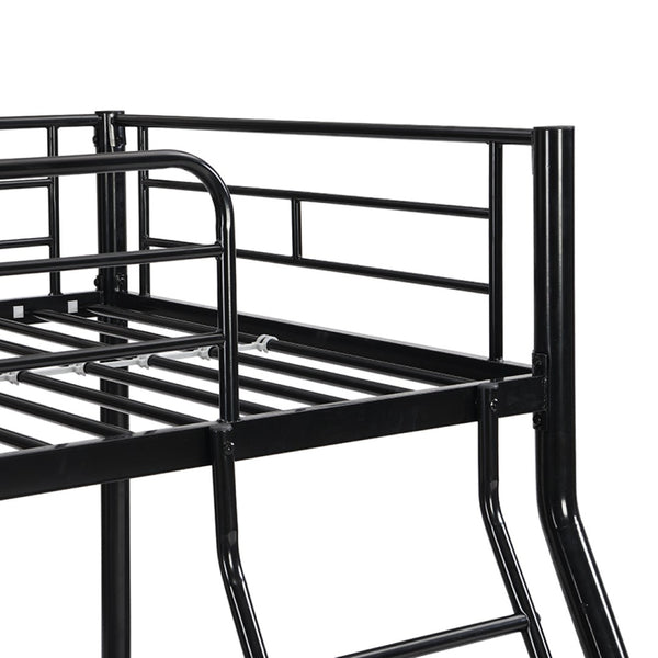 English Elm Metal Bunk Bed with Powder-coated Steel Frame for Kids or Guest Rooms Industrial W311P503138