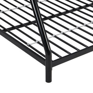 English Elm Metal Bunk Bed with Powder-coated Steel Frame for Kids or Guest Rooms Industrial W311P503138