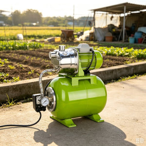 English Elm 1Hp Stainless Steel Shallow Well Jet Pump with Pressure Tank Auto Switch IPX4 Rated W3131P569131