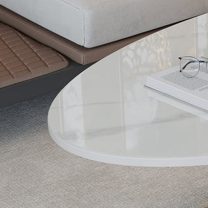 English Elm 49.2 Inch Sintered Stone Faux Marble Coffee Table with Gold Stainless Steel Base W3136S00083