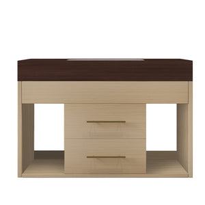 English Elm 29.9 Inch Wall Mounted Bathroom Vanity Sintered Stone Top Soft Close Drawers Modern Walnut, Wood W3136S00091