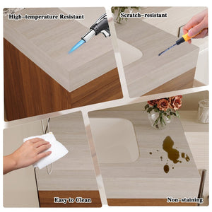 English Elm 29.9 Floating Bathroom Vanity Sintered Stone Top Ceramic Undermount Sink Two Drawers Stone Gray, Walnut W3136S00092