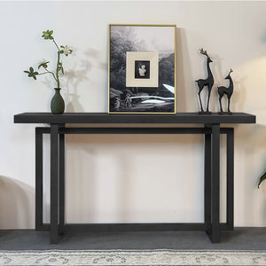 English Elm 59" Slim Mdf Console Table Scratch Resistant Surface for Entryway Hallway or Foyer W3137P294536