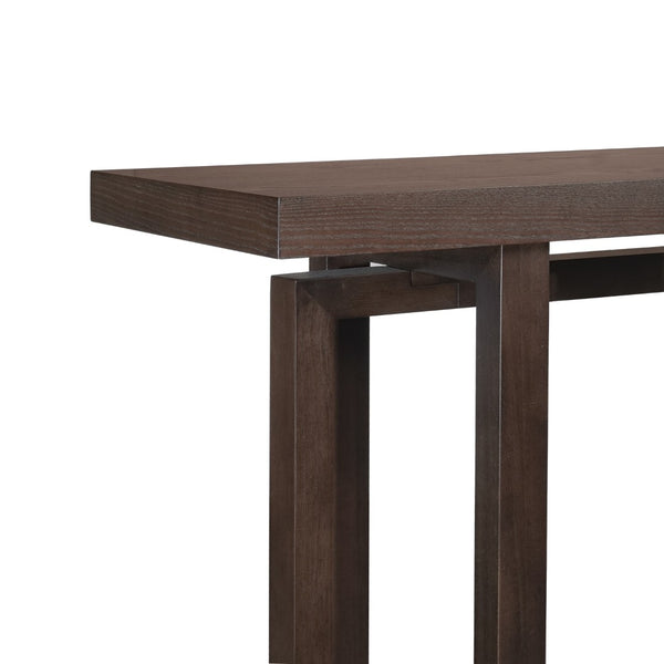 English Elm 59" Slim Mdf Console Table Scratch Resistant Surface for Entryway Hallway or Foyer Espresso W3137P295257