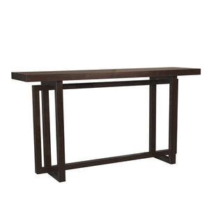 English Elm 59" Slim Mdf Console Table Scratch Resistant Surface for Entryway Hallway or Foyer Espresso W3137P295257