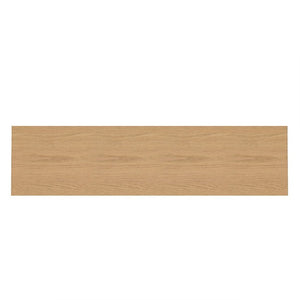English Elm Modern Sculptural Console Table with Wood Veneer Rubberwood Columns for Entryway Decor Natural W3137P412034