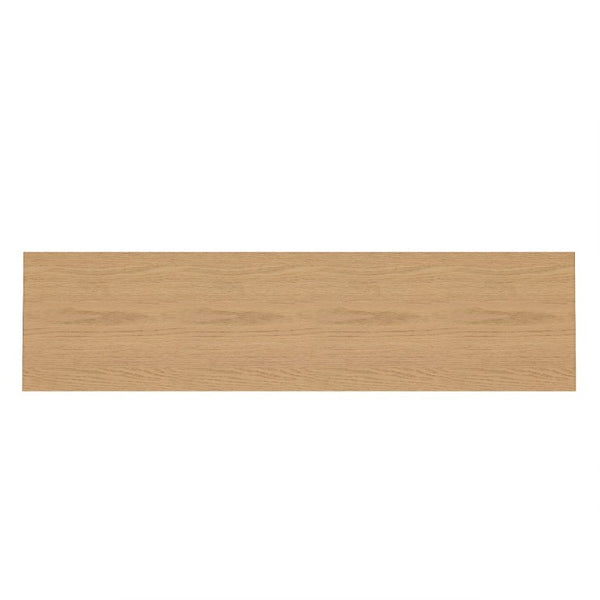 English Elm Modern Sculptural Console Table with Wood Veneer Rubberwood Columns for Entryway Decor Natural W3137P412034