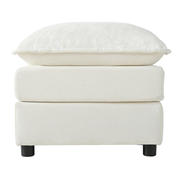 English Elm Accessory, Ottoman Rectangular Low Profile Footrest for Living Room Set Coordination W3163P365691