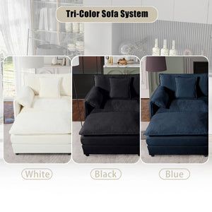 English Elm W3163s00085)oversized Chenille Cloud Loveseat Deep Sink Modular Sofa for Living Room W3163S00006