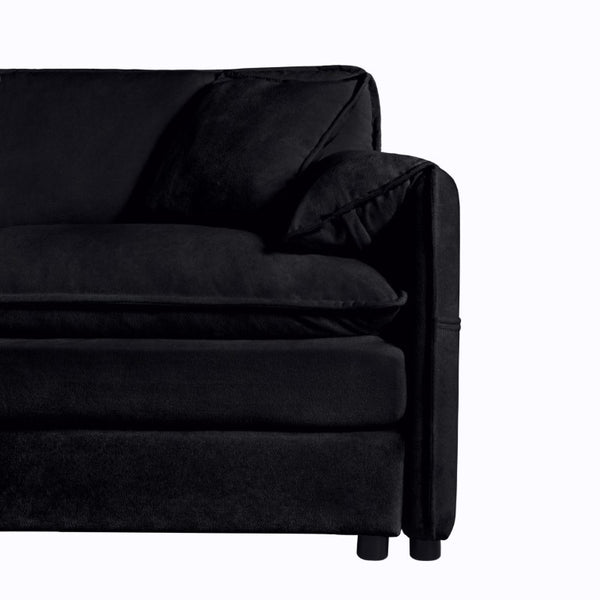 English Elm Oversized Chenille Cloud Loveseat Set Deep Seat Modular Sofa for Living Room Comfort W3163S00088