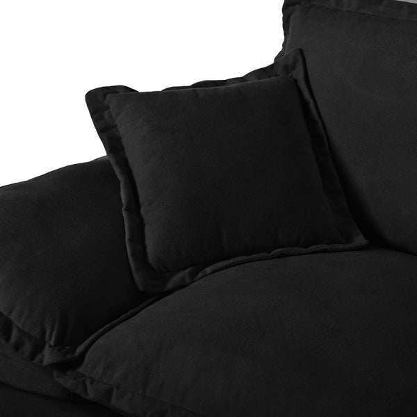 English Elm Modular Cloud Sofa Chenille Sectional with Storage Cup Holders and Usb Charging W3163S00131