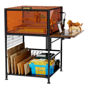 English Elm Laser Engraver Enclosure Cabinet with 6000 Rpm Fan Eye Safe Ventilated Workstation W3190P476143