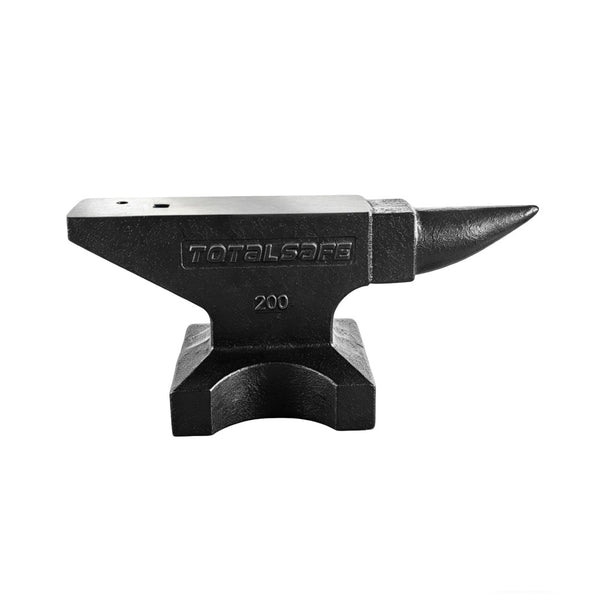 English Elm Cast Steel Blacksmith Anvil 200 Lb Forged Round Horn Wide Platform Workshop Tool W3213P455032