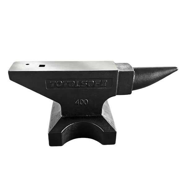 English Elm 400 Lb Solid Carbon Steel Single Horn Anvil 55 Hrc Hardened for Pro Blacksmithing W3213P455056